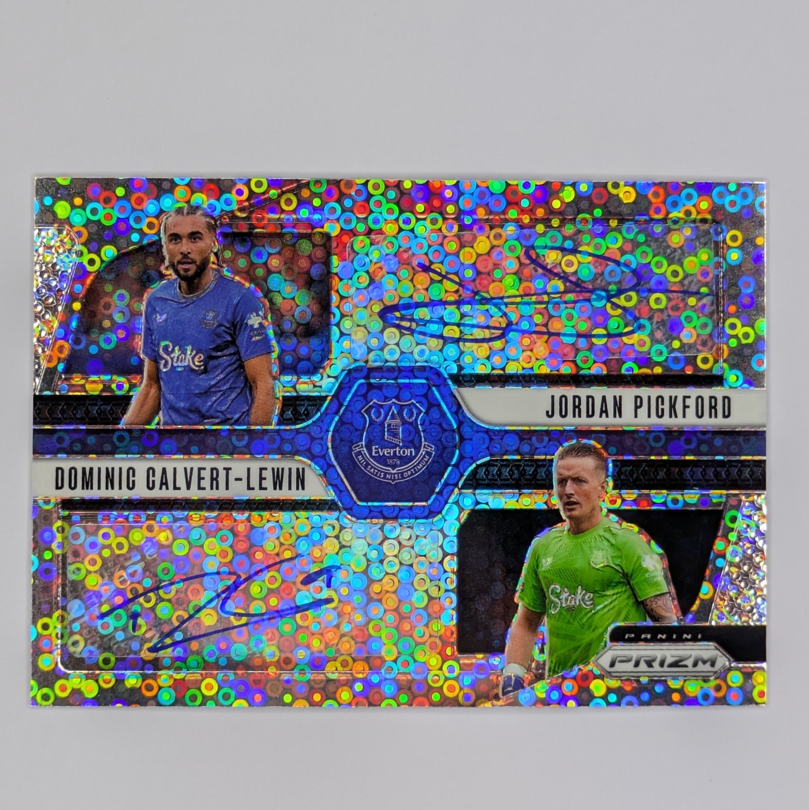 Panini Prizm 24-25 Jordan Pickford / Calvert-Lewin Breakaway dual auto Everton for sale on Ebay