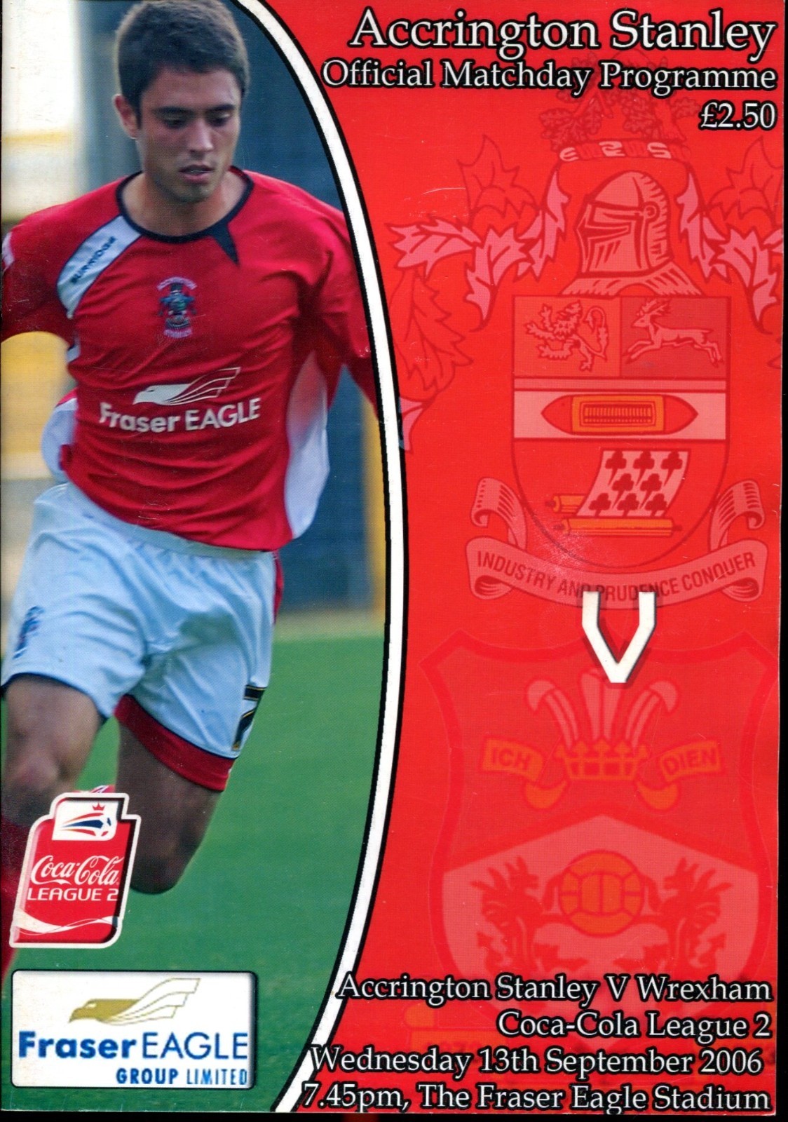 Accrington Stanley v Wrexham 13/09/06 League 2 for sale on Ebay