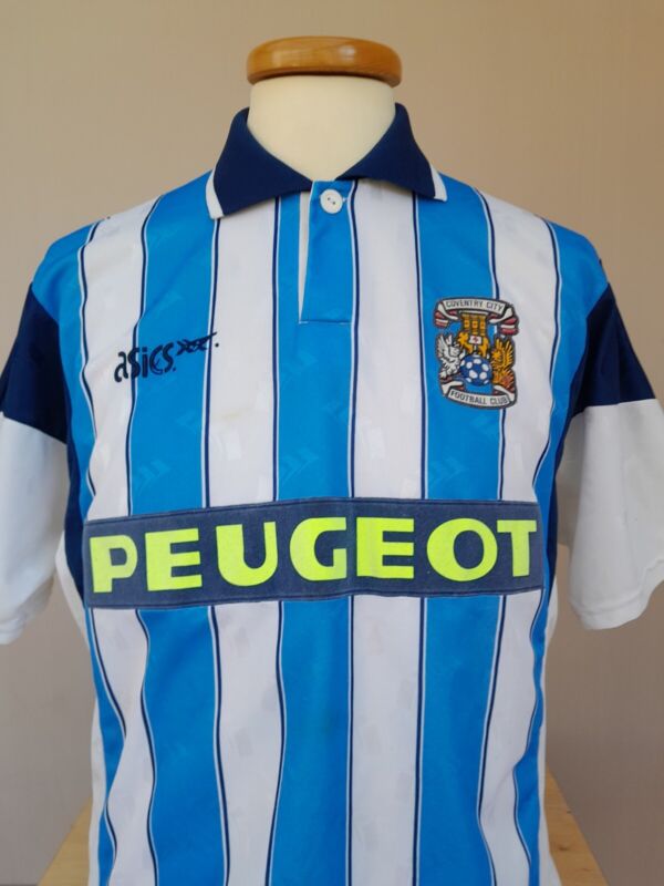 Rare Original Asics Coventry City Football Shirt 1991 Mens Medium  for sale on Ebay