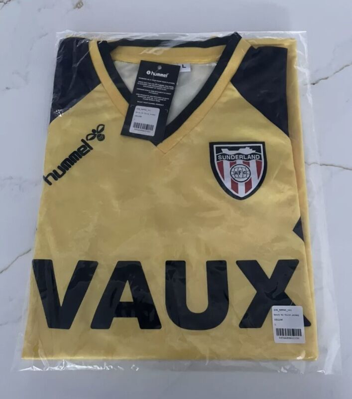 Sunderland Retro Mens 1992 Yellow Third Shirt - Hummel - Large for sale on Ebay