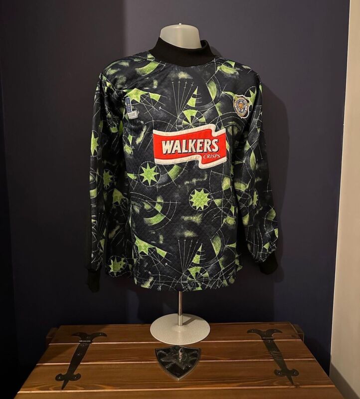Rare Leicester City FC Fox leisure 1997/99 Home Goalkeeper Shirt  for sale on Ebay