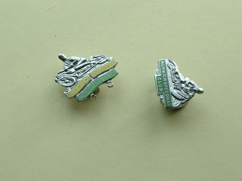 VINTAGE NORWICH SPEEDWAY BADGES. for sale on Ebay