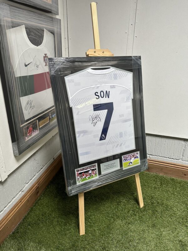 Framed Son Heung-min Signed Tottenham Hotspur Shirt Home, Autograph With COA for sale on Ebay