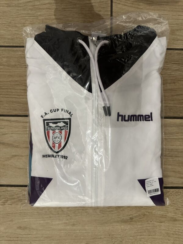 Sunderland AFC Hummel 1992 FA Cup Final Retro Jacket Limited Edition Brand New for sale on Ebay