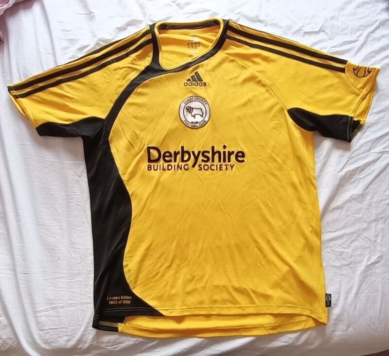 Derby County 2007/08 Third Shirt | Limited Edition Adidas Football Shirt | Large for sale on Ebay