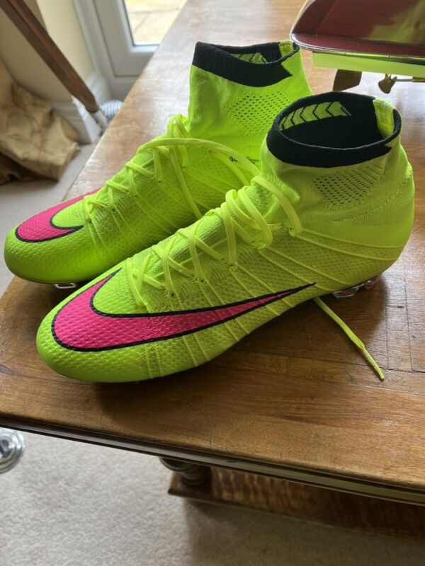 Nike Superfly  4 football boots FG - Immaculate Condition. Rear Volt/Pink for sale on Ebay