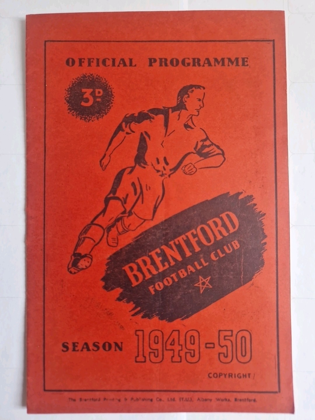 1949-50 BRENTFORD v CHELSEA [FAC] FOOTBALL PROGRAMME  for sale on Ebay