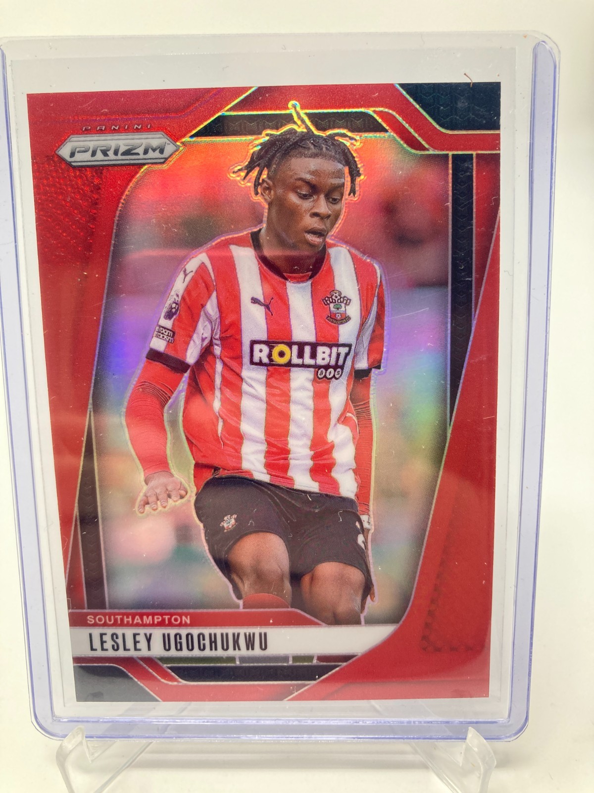 PANINI PRIZM PREMIER LEAGUE 24/25 LESLEY UGOCHUKWU SOUTHAMPTON PARALLEL 6/199. for sale on Ebay