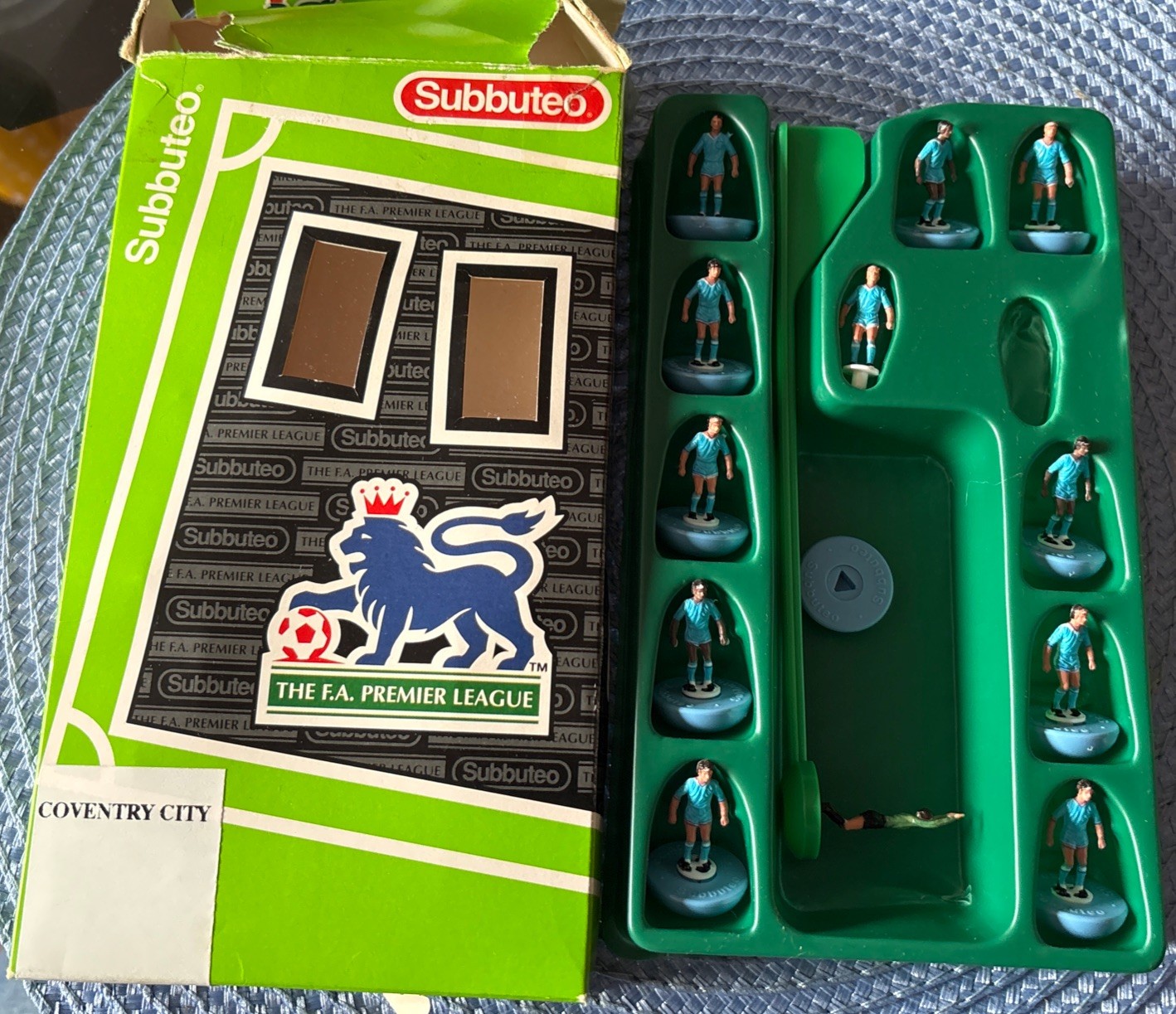 Subbuteo Lightweight Team Coventry City 63782 Premier League 1990’s Boxed VG.  for sale on Ebay