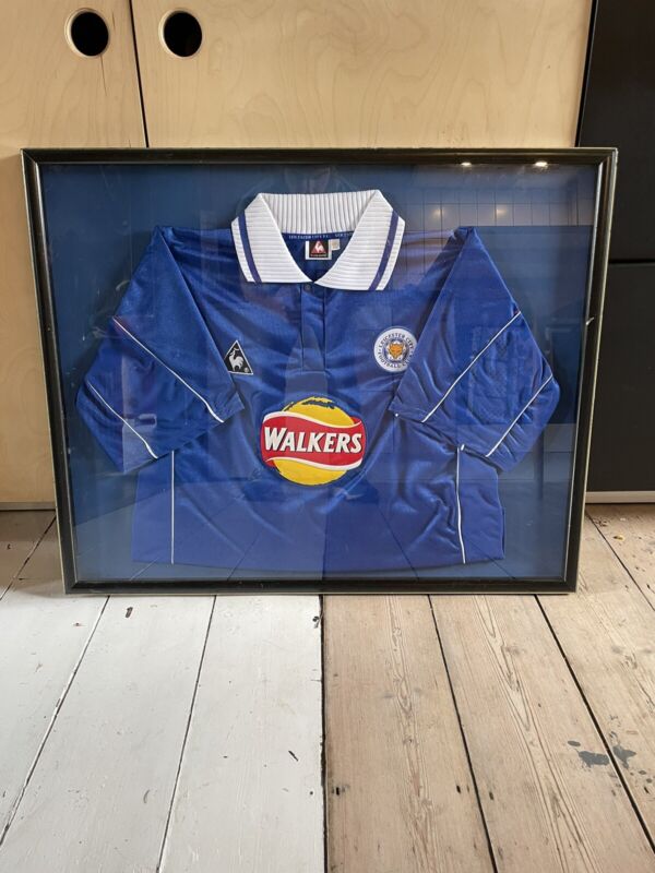 Framed Leicester city football shirt  Signed By Robbie savage for sale on Ebay