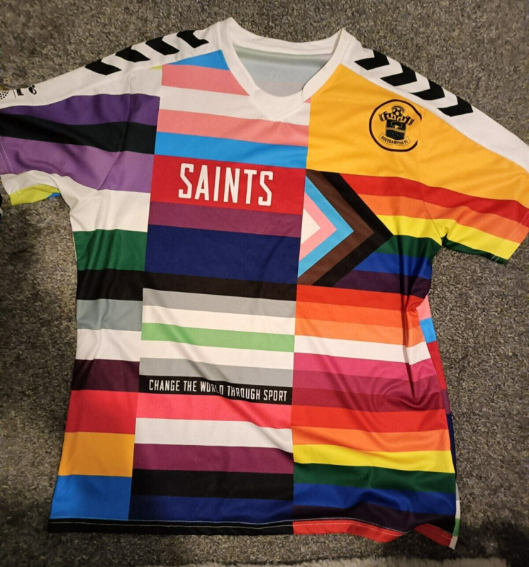 Hummel Copenhagen 2021 World Pride Southampton warm-up Shirt - Gr8 Condition XXL for sale on Ebay