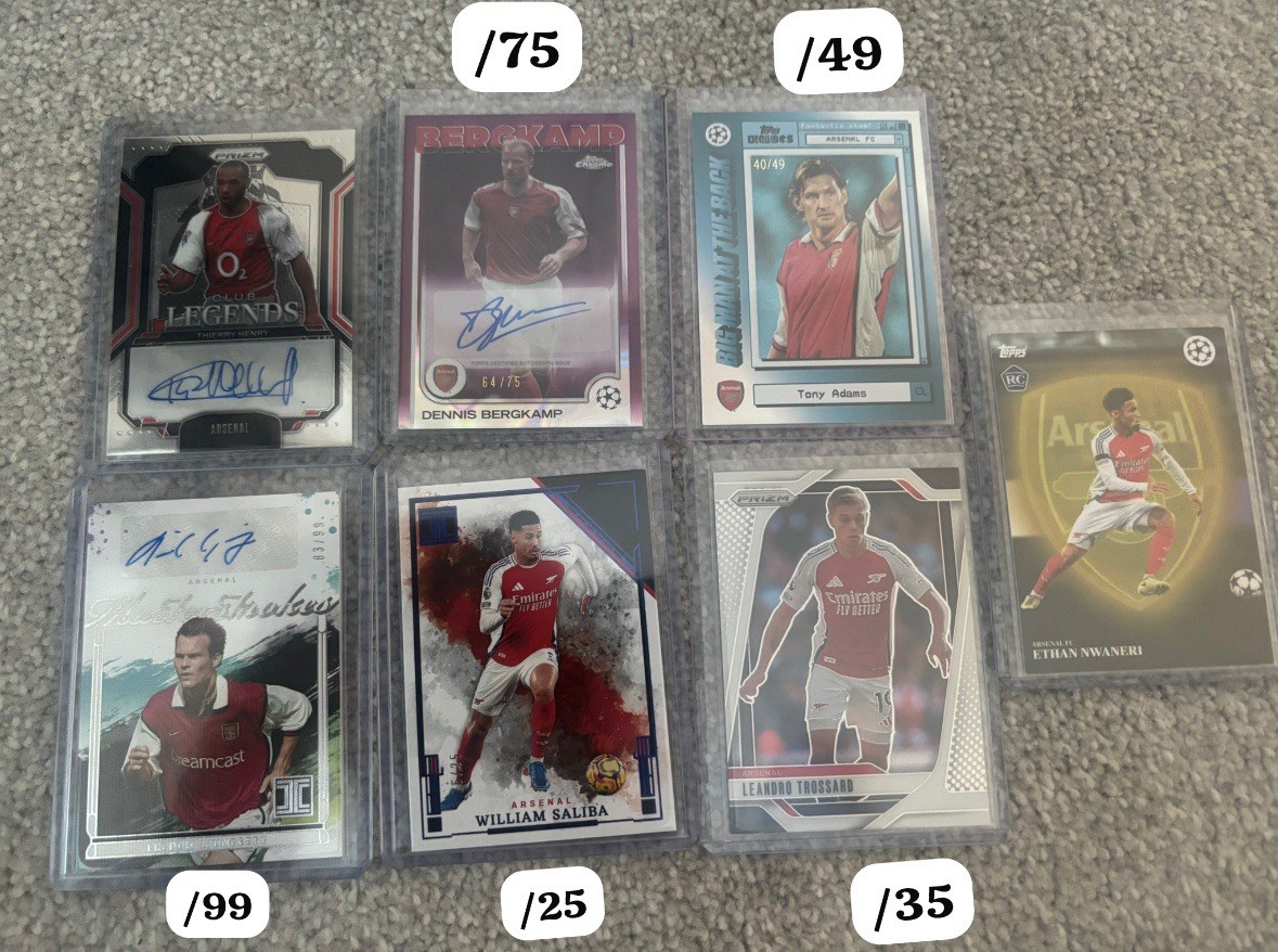 Arsenal Card Bundle for sale on Ebay