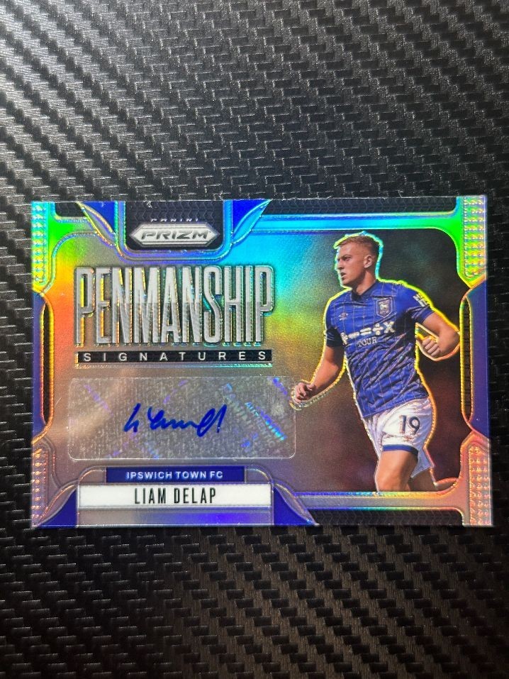 Panini Prizm 2024-25 Liam Delap Auto Penmanship Ipswich Town - 49/99 for sale on Ebay