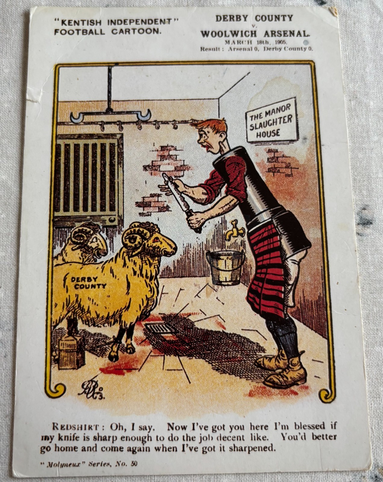 Postcard From Islington Libraries Series Arsenal v Derby County 1965/66 for sale on Ebay