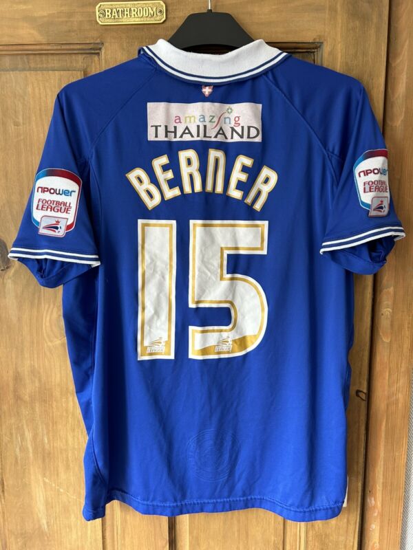 Leicester City FC 2011/12 Match Worn Home Football Shirt Bruno Berner Large £10 for sale on Ebay