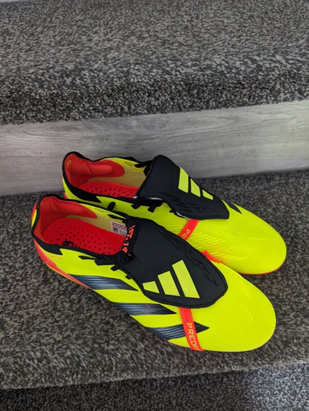 ADIDAS PREDATOR ELITE FOLDOVER TONGUE FG FOOTBALL BOOTS SOLAR YELLOW UK 7.5 for sale on Ebay