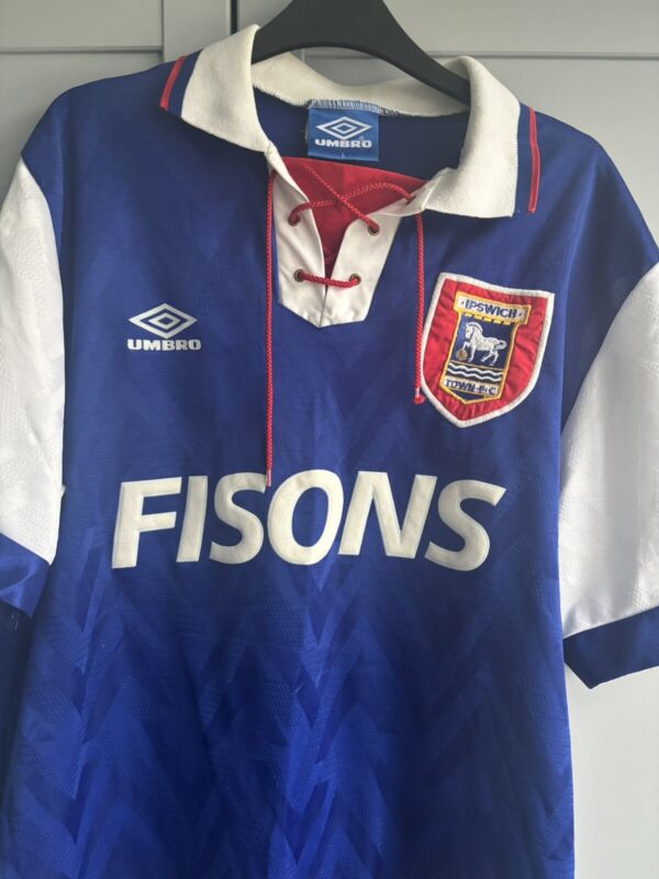 Ipswich Town Shirt 1992-94, Size Large, Vintage Umbro for sale on Ebay