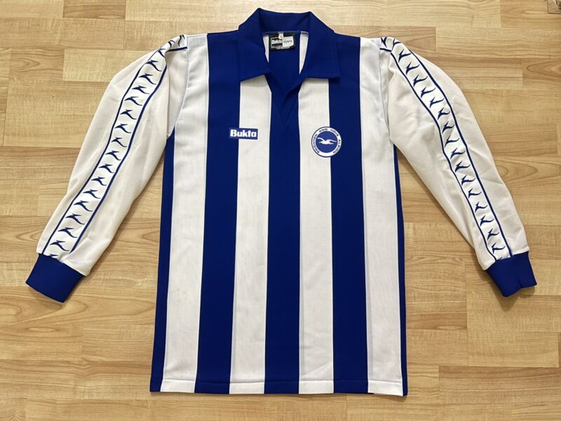 Vintage 1978 Brighton & Hove Albion Football Shirt Soccer Jersey Bukta Rare for sale on Ebay