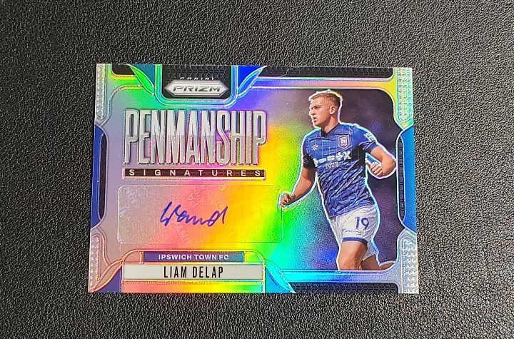 Panini Prizm 2024-25 Liam Delap Auto Penmanship Ipswich Town - 92/99 for sale on Ebay
