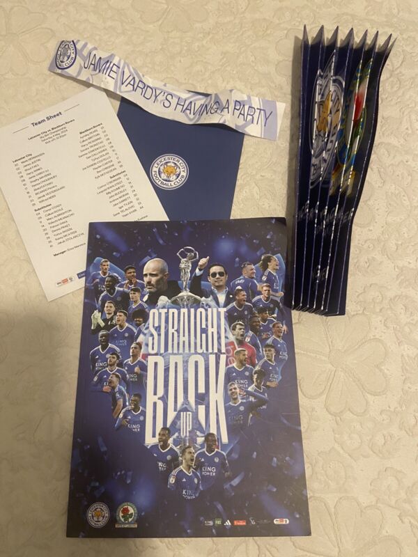 LEICESTER CITY  v  BLACKBURN ROVERS  4-5-2024  PROGRAMME + TEAM SHEETS + EXTRAS for sale on Ebay