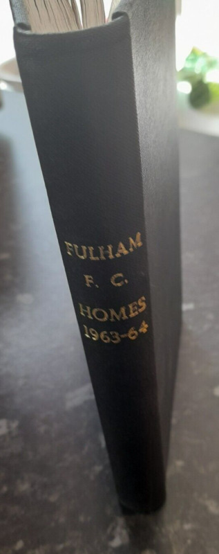FULHAM F.C. 1963/64 Bound Volume of 23 Home Division One Programmes Man Utd for sale on Ebay