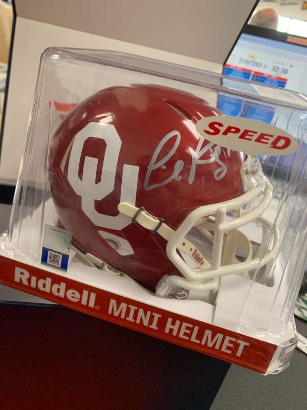 Lincoln Riley Signed Autographed Oklahoma Sooners Mini Helmet FANATICS COA C9 for sale on Ebay