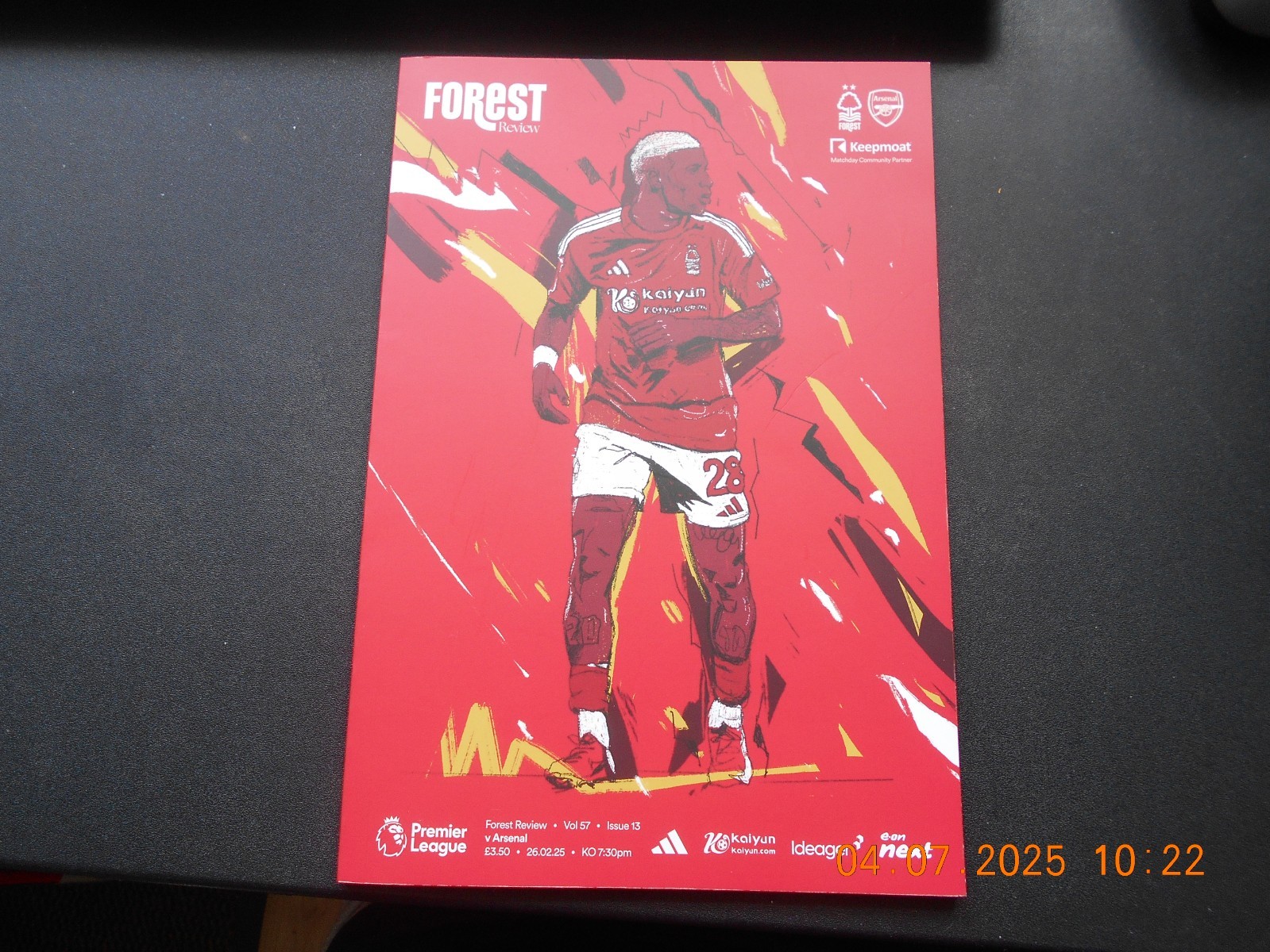 NOTTINGHAM FOREST v ARSENAL   26/2/2025 for sale on Ebay