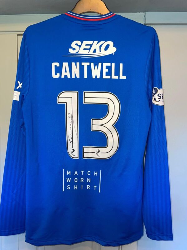 Todd Cantwell Rangers Match Worn Signed Shirt for sale on Ebay