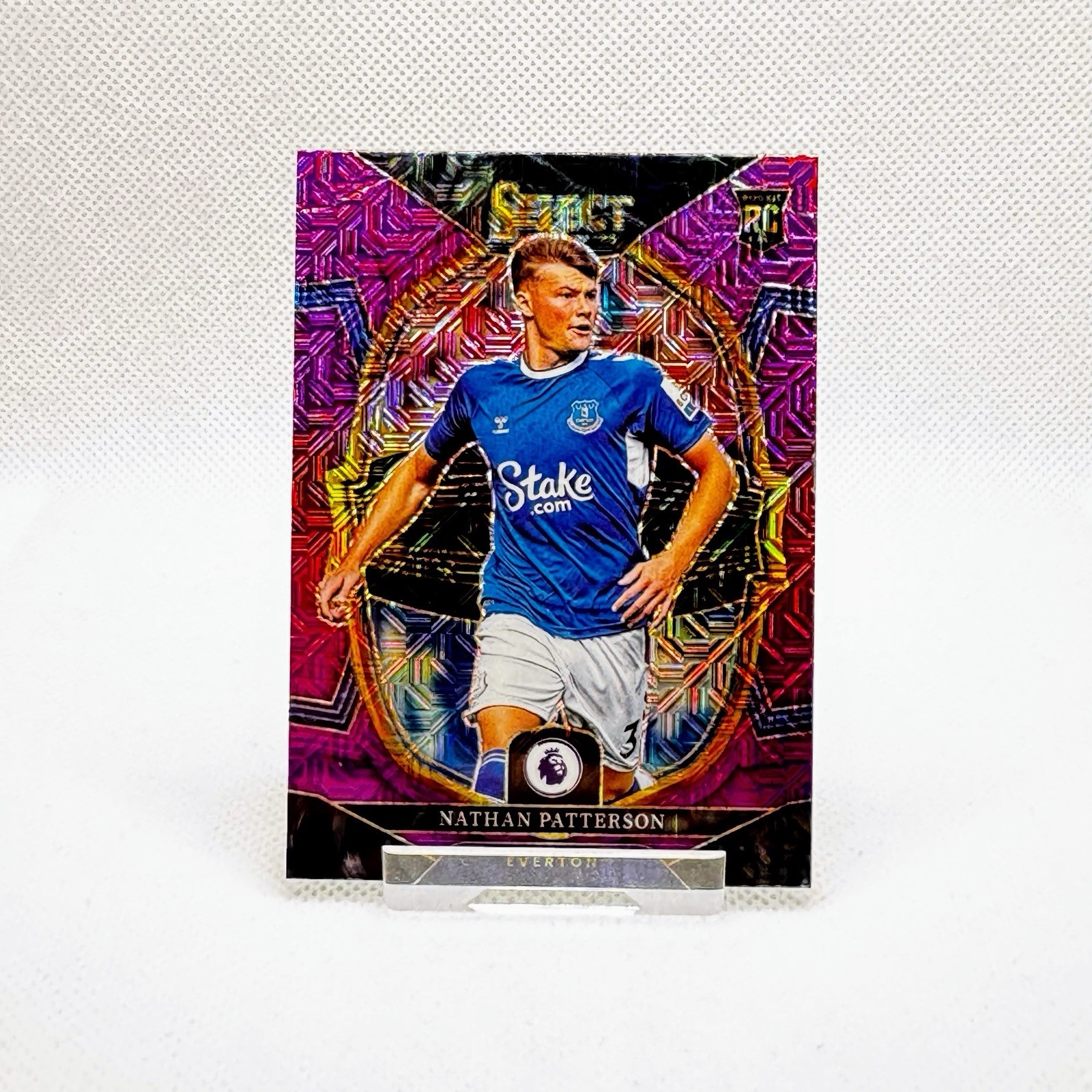 2022-23 Panini Select EPL Nathan Patterson Purple Mojo RC Rookie Card - Everton for sale on Ebay
