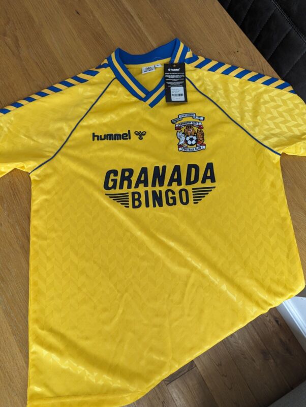 New Large Unworn Coventry City 87/88 FA Cup Winners Hummel -  Yellow Away Kit for sale on Ebay