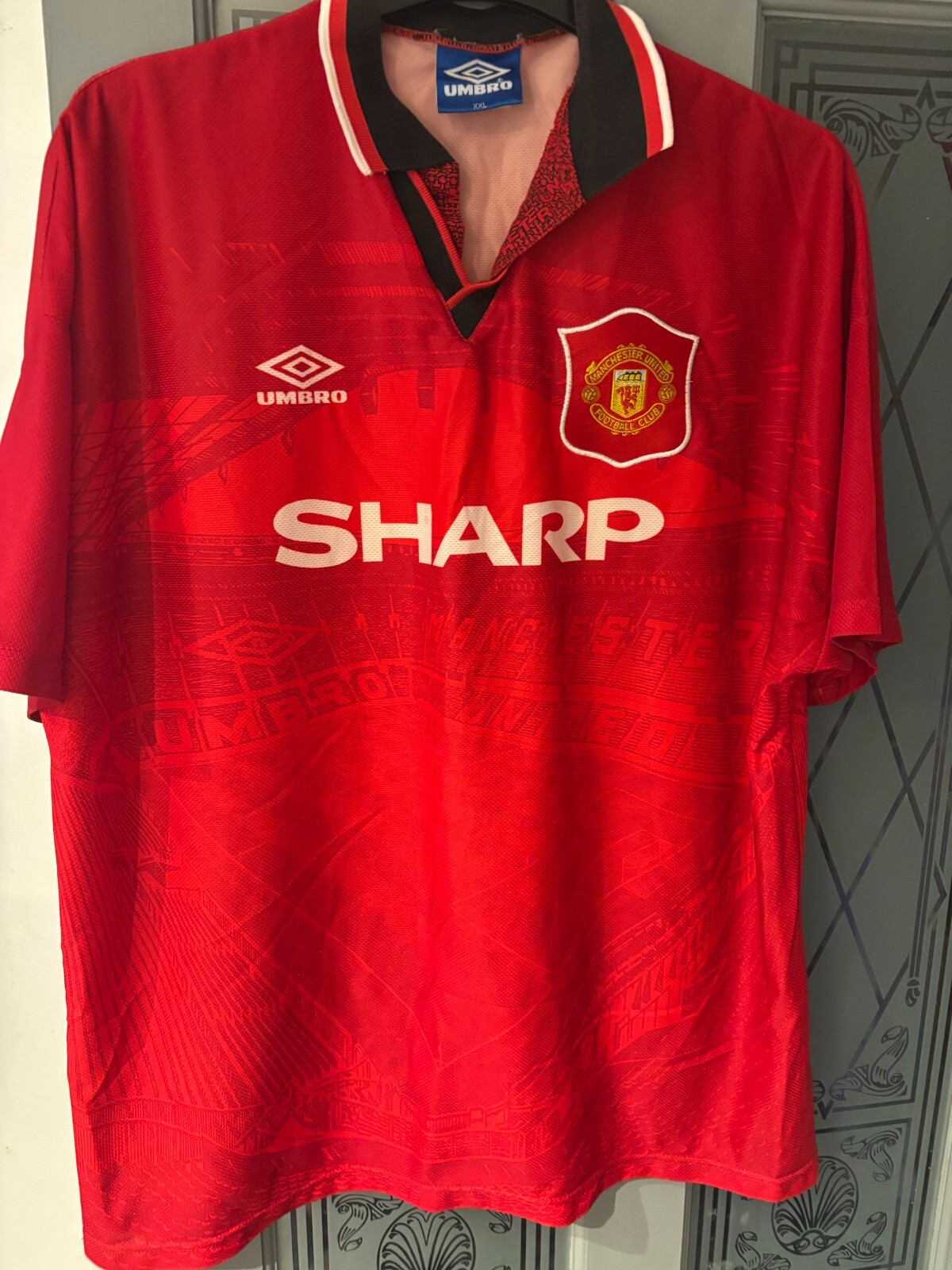 Original Authentic Umbro Manchester United 1994/1995 Home Shirt Extra Large Mens for sale on Ebay