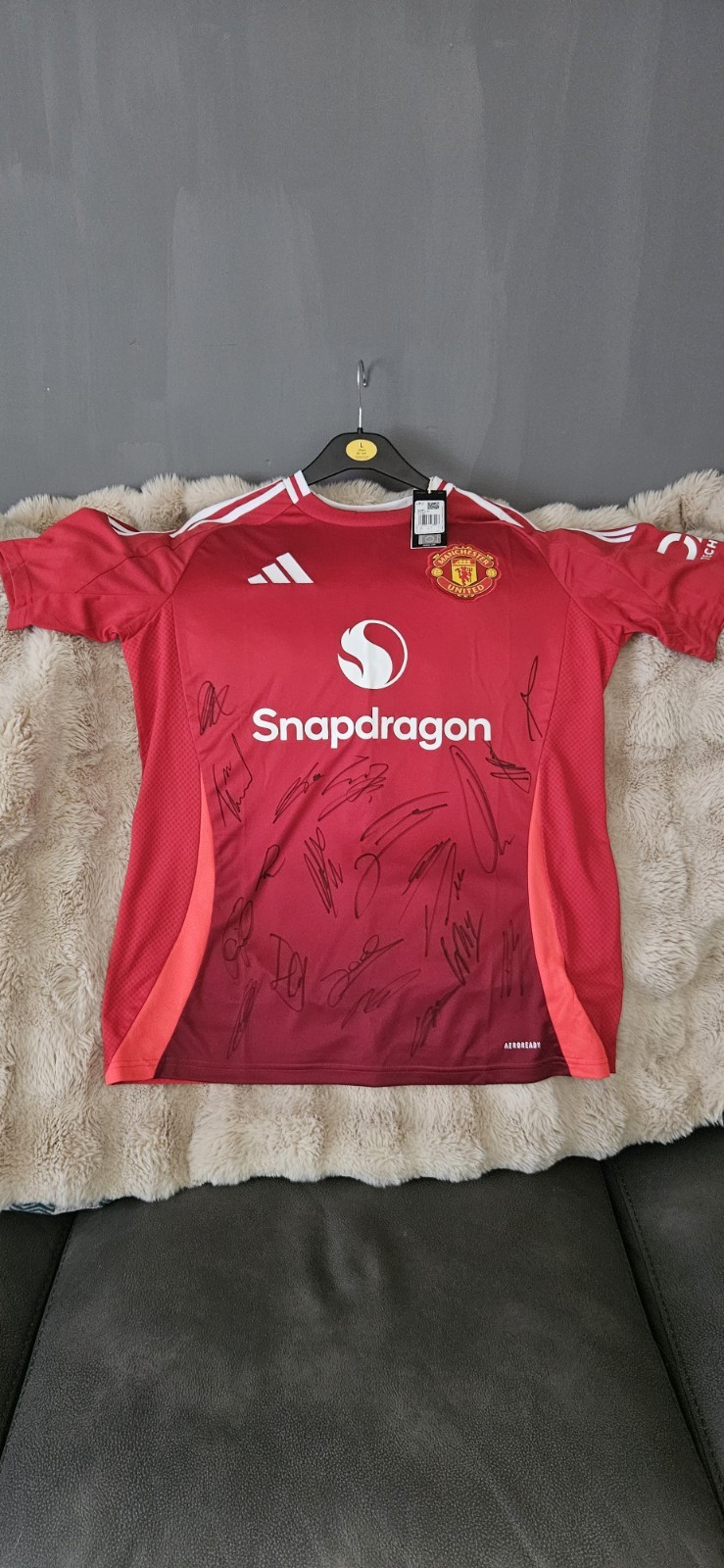 Manchester United 24/25 Hand Signed Shirt With Official Club COA for sale on Ebay