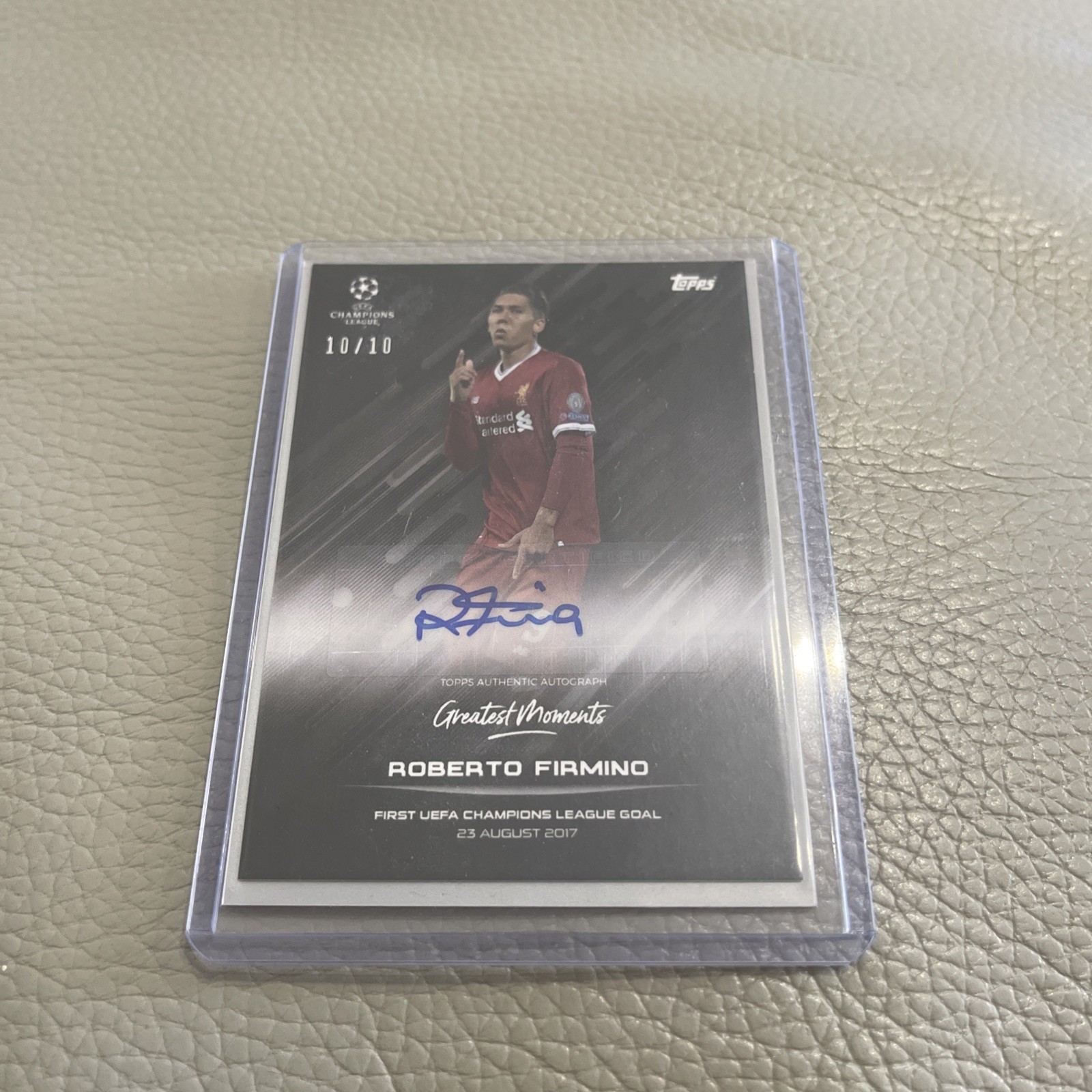 2021 Topps O Jogo Bonito UCL Roberto Firmino Auto 10/10 Liverpool Signed for sale on Ebay