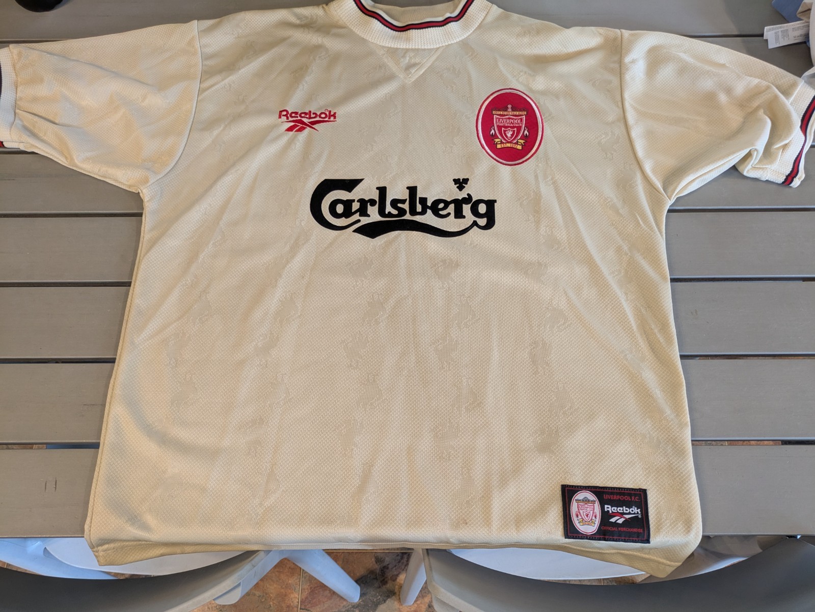 Original Reebok Liverpool Away Shirt 96/97 Large/XL 42/44