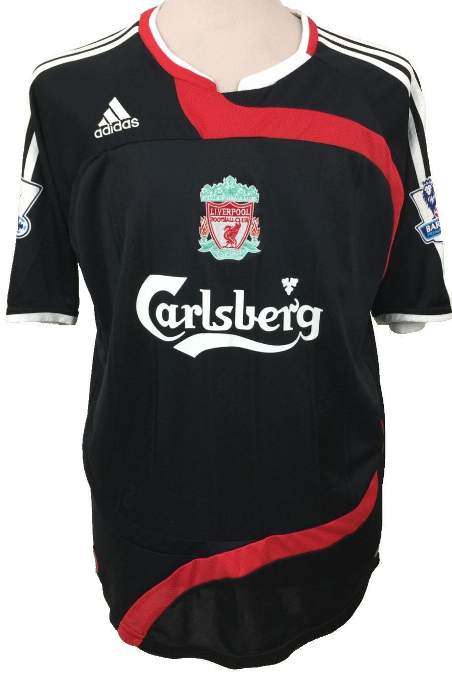 Adidas Liverpool Football Shirt Size XL Black Carlsberg No 9 Torres Used F1 for sale on Ebay