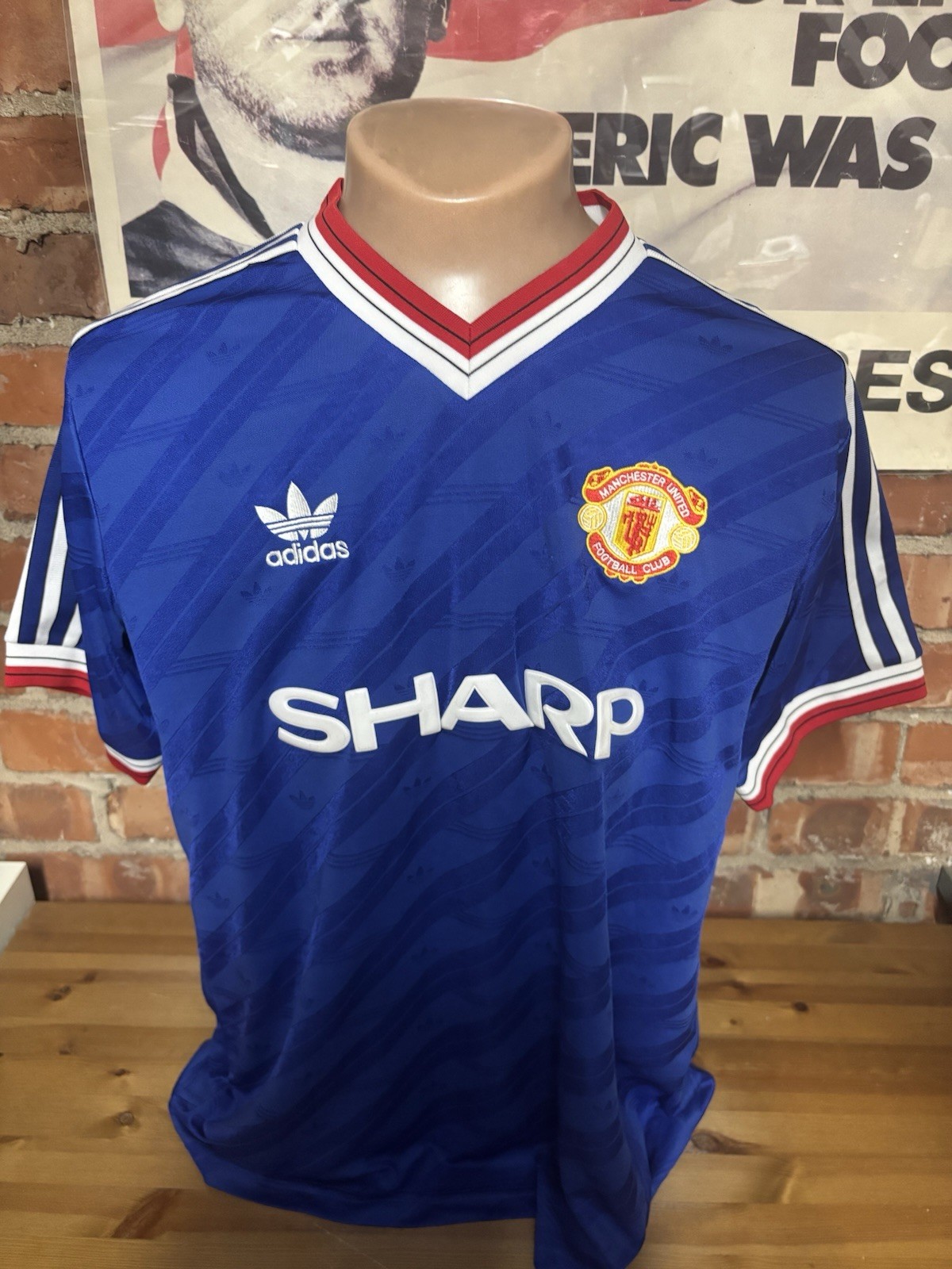1980s RETRO MAN UTD  MANCHESTER UNITED AWAY  FOOTBALL  SHIRT ADULT 2XL for sale on Ebay