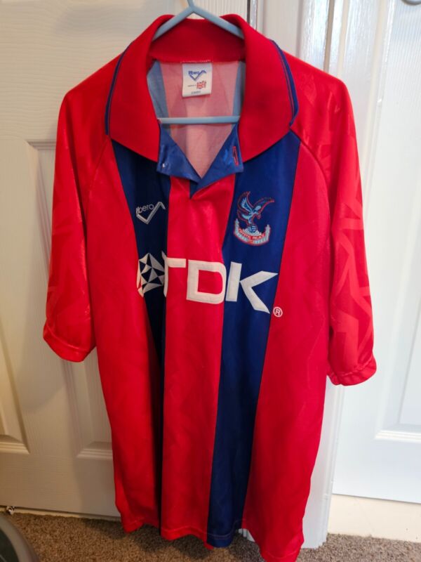 Vintage original Crystal Palace football shirt XL 93/94 Ribero for sale on Ebay