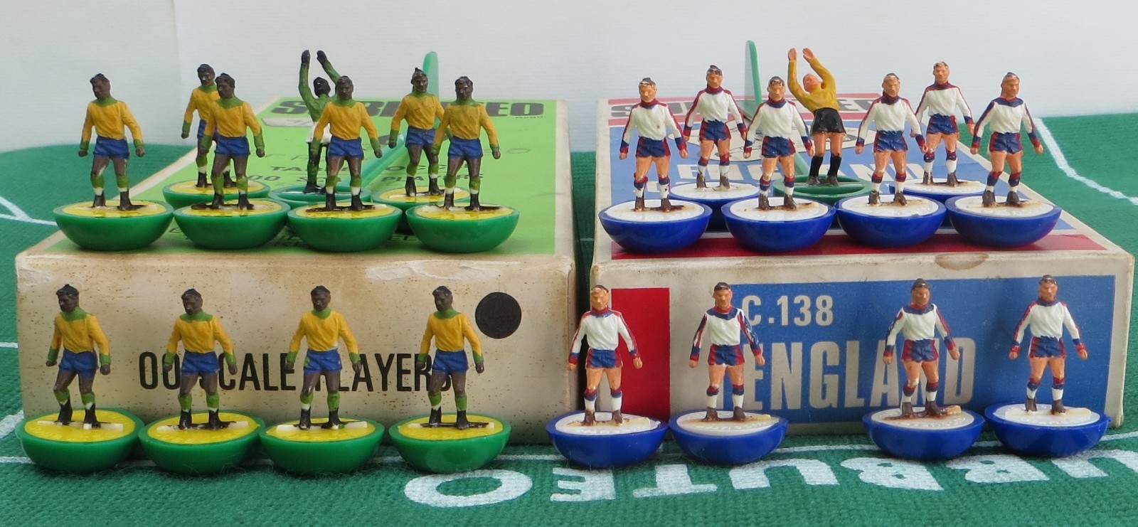 SUBBUTEO 2HW TEAMS REF 50 BRAZIL & REF C.138 ENGLAND, IN ORIGINAL BOXES. for sale on Ebay