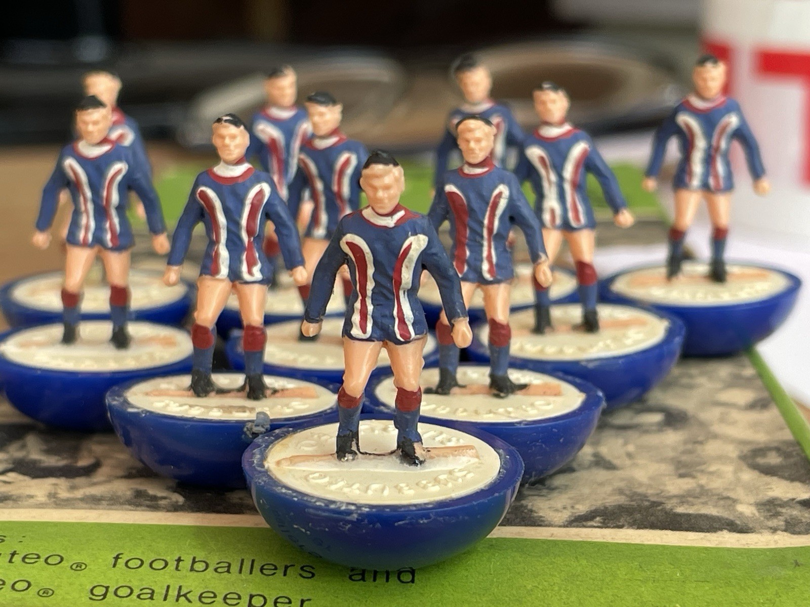 Original Subbuteo H/W Team. Ref 196 Dundee Heavyweight Team for sale on Ebay