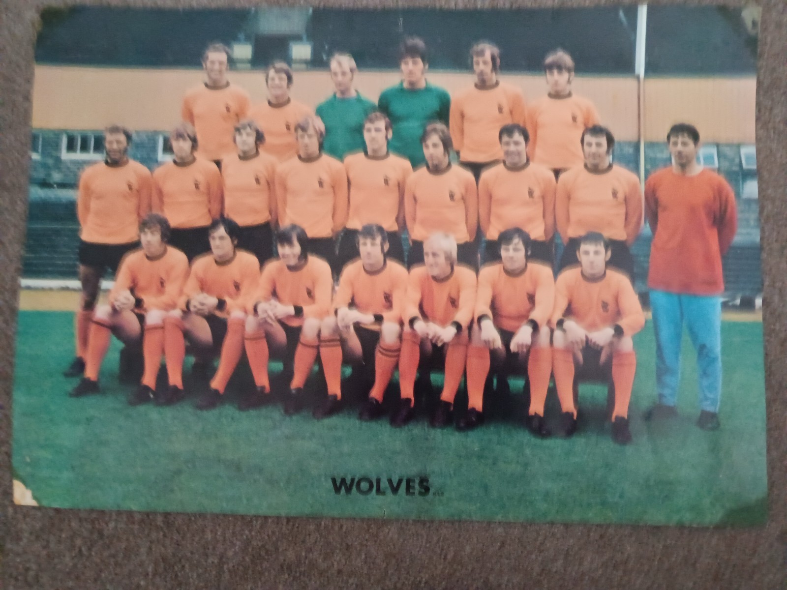 WOLVERHAMPTON WANDERERS  WOLVES   TEAM   EARLY   1970s   RARE POSTER   17