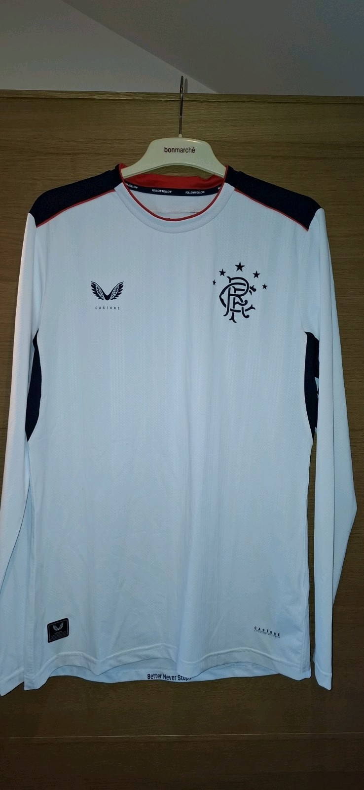 Glasgow Rangers Away Long Sleeved Pro Version Shirt 2020/21 Medium BNWT Castore for sale on Ebay