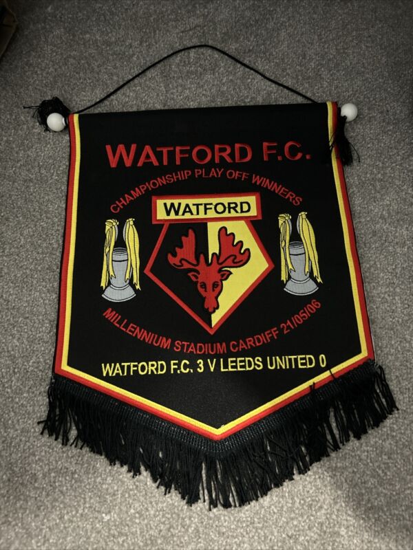 Watford FC Play Off Winners Pennant 05/06 for sale on Ebay