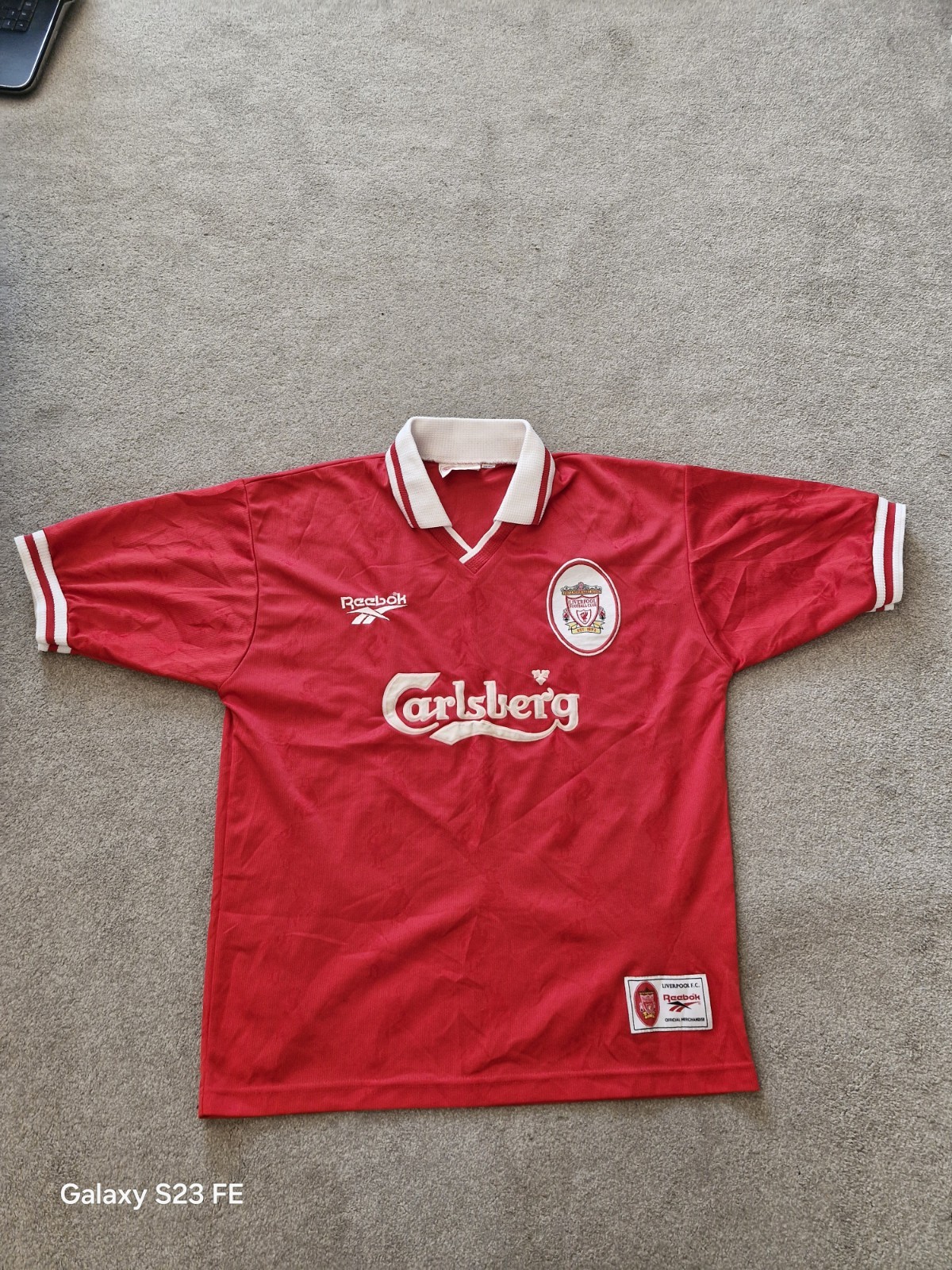Original Authentic Reebok Liverpool 1996/1997 Home Shirt Mens Medium for sale on Ebay