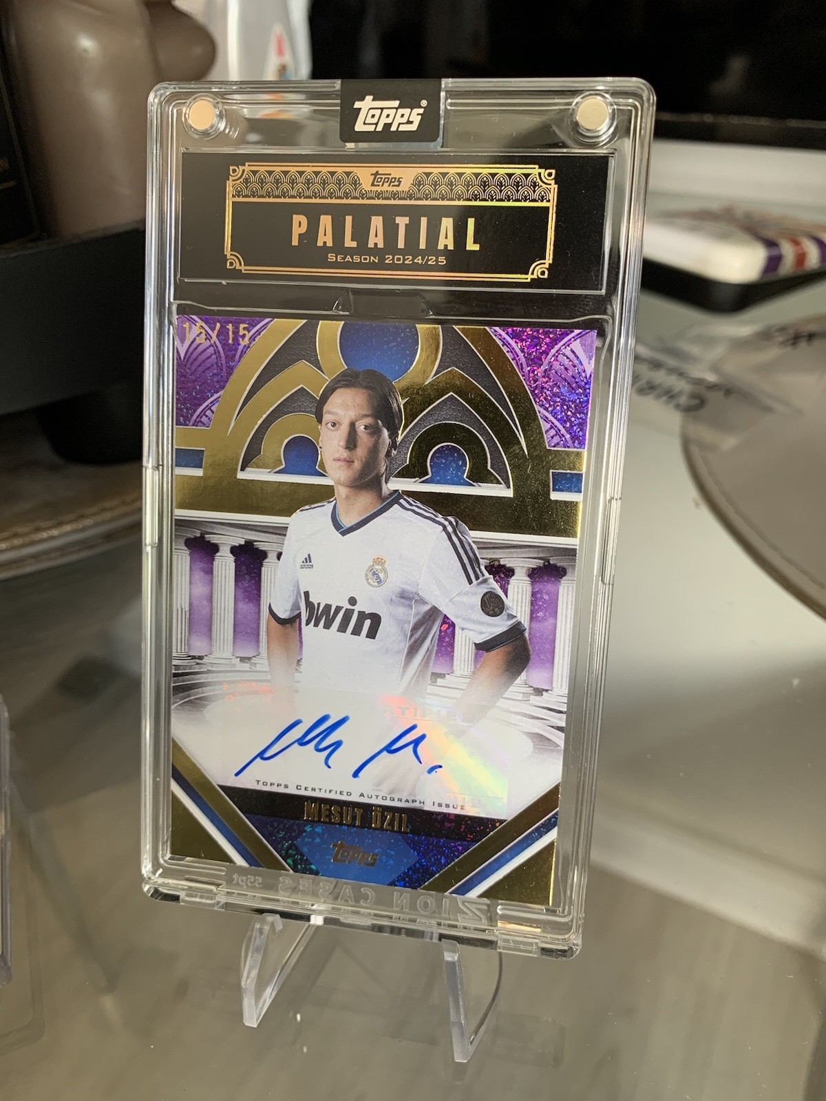 Topps Palatial Real Madrid 2024/25 Mesut Ozil /15 auto Palatial Pose arsenal for sale on Ebay
