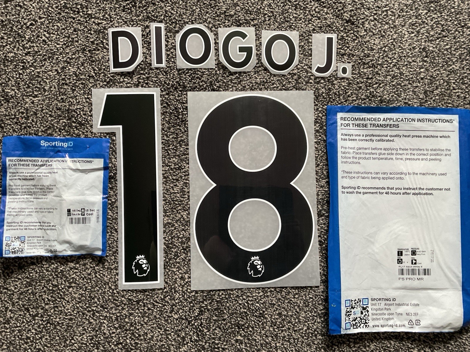 WOLVES Shirt NameSet Player Size DIOGO J. 2017-2018-2019 Official JOTA print for sale on Ebay