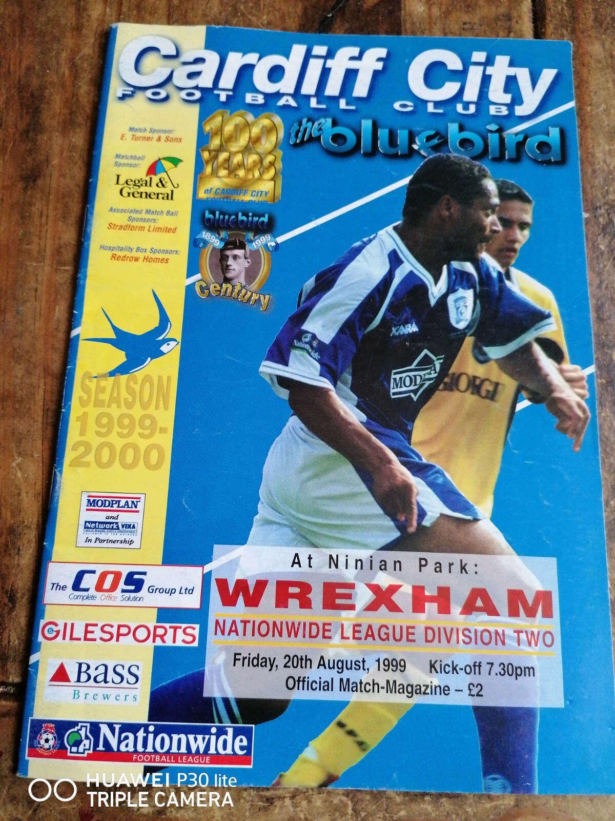 1999 CARDIFF CITY V WREXHAM for sale on Ebay