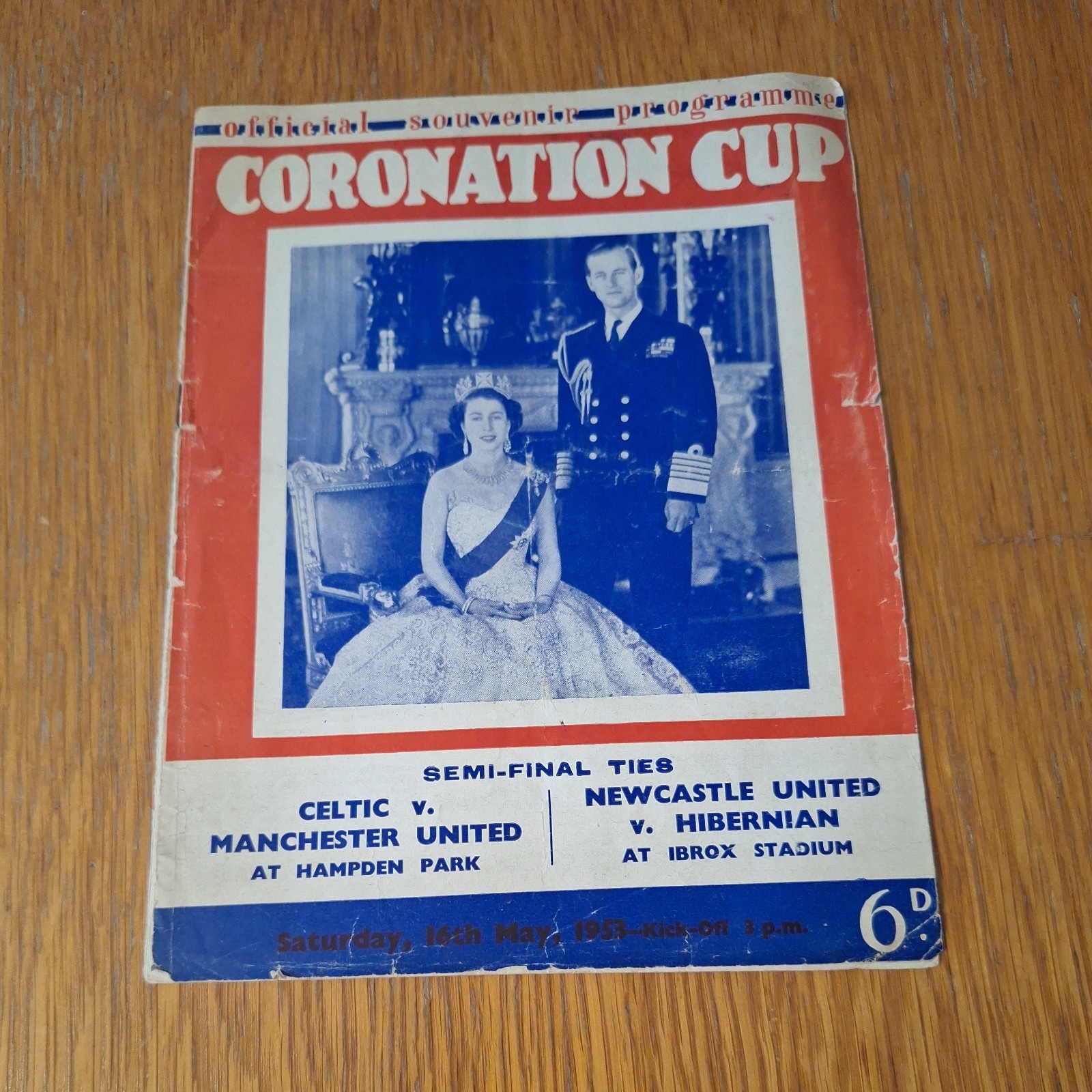 1953 Celtic v Manchester Utd Coronation cup semi final original programme rare for sale on Ebay