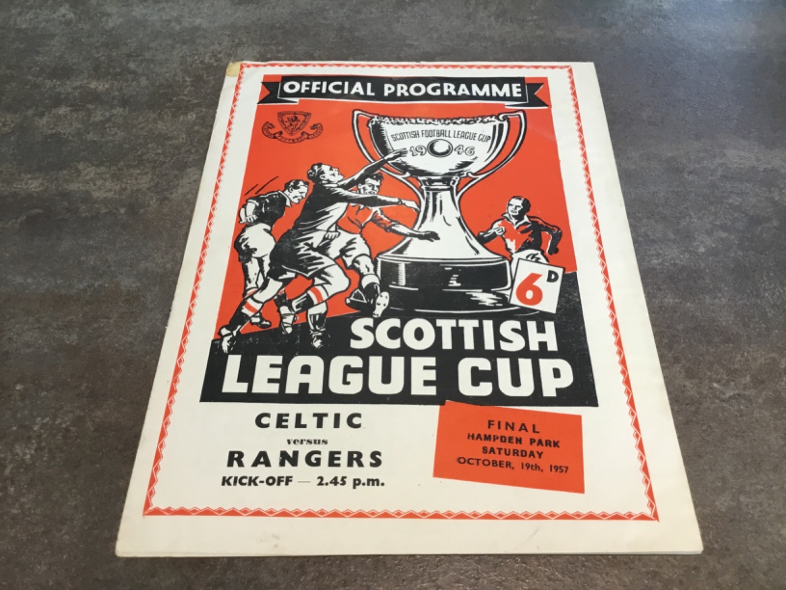 Celtic v Rangers 19 October 1957 League Cup Final 7-1 Match for sale on Ebay