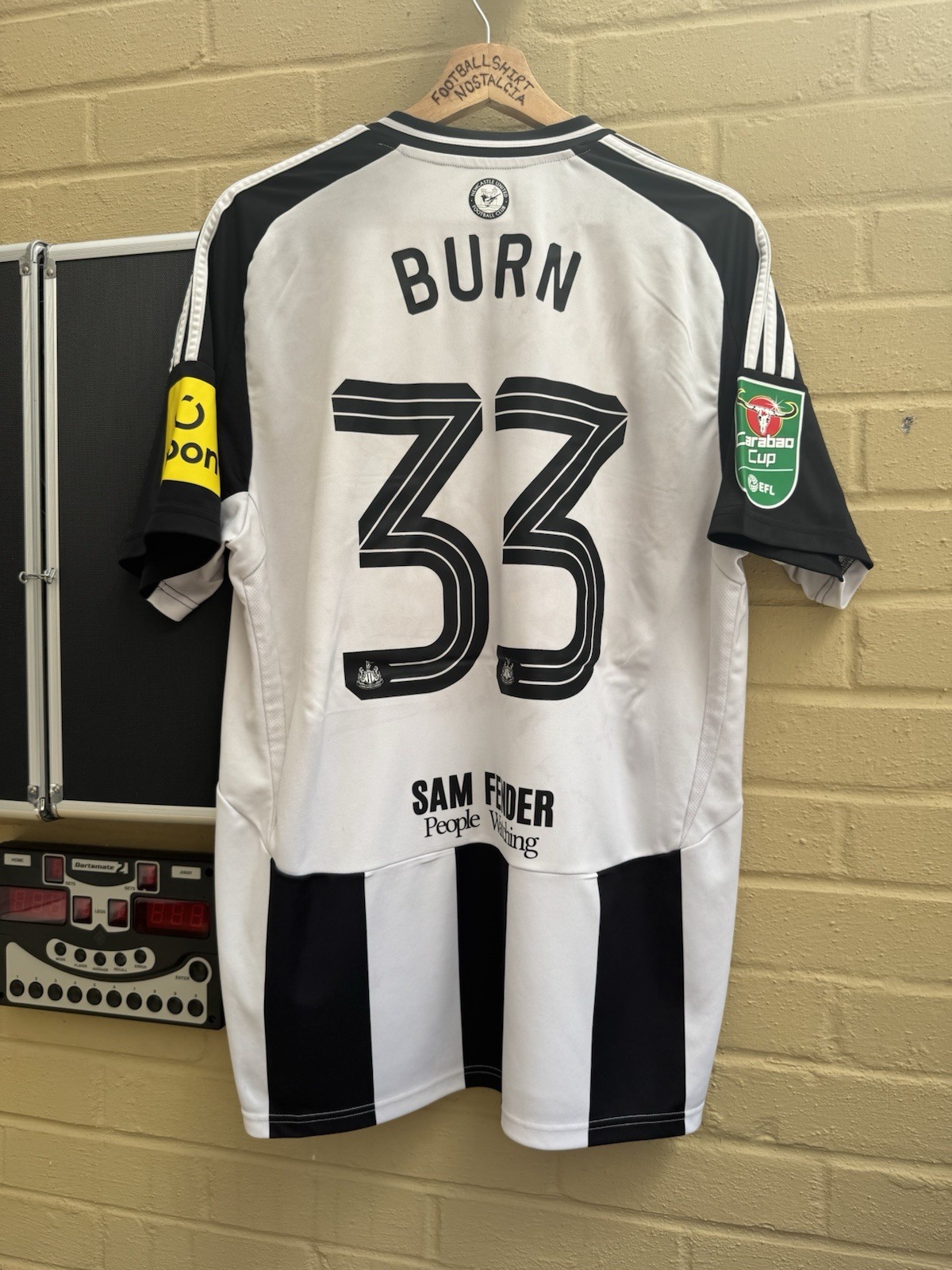 Newcastle United 2024-25 Home Football Shirt Men’s XL #33 BURN Carabao Cup Final for sale on Ebay