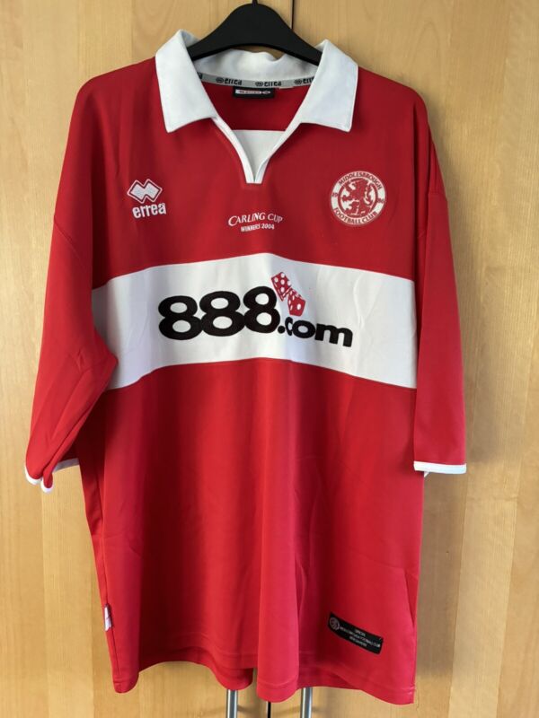 Rare Middlesbrough Home Shirt 2004/05 -  “Carling Cup Winners 2004” Original for sale on Ebay